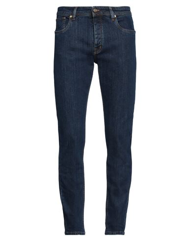 Shop Drumohr Man Jeans Blue Size 40 Cotton, Elastane