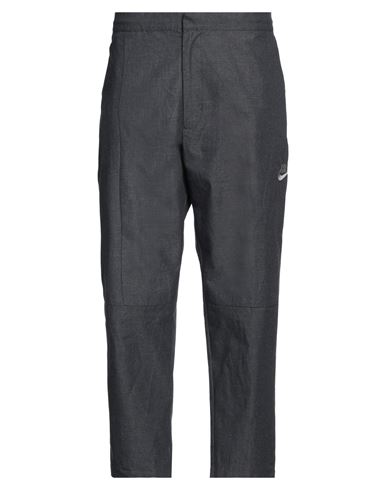 Shop Nike Man Pants Lead Size 34 Cotton, Polyester In Grey