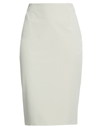 Pinko Woman Midi Skirt Light Grey Size 10 Polyester, Elastane