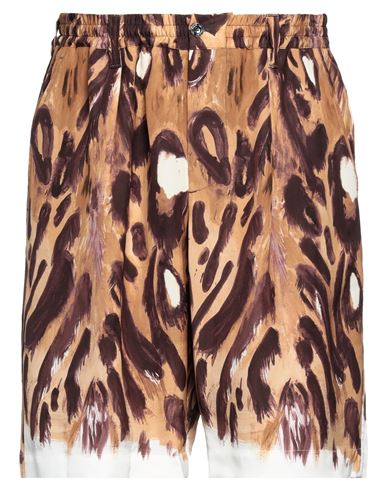 Shop Marni Man Shorts & Bermuda Shorts Camel Size 36 Viscose In Beige