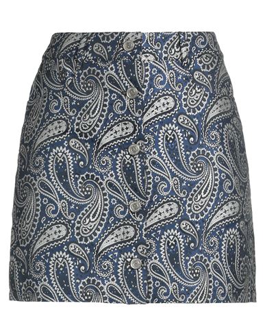 Shop Golden Goose Woman Mini Skirt Navy Blue Size 4 Polyester