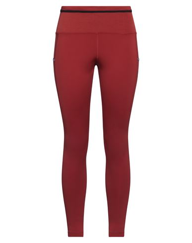 Shop Nike Woman Leggings Brick Red Size L Polyester, Elastane