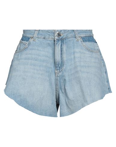 Shop Pinko Woman Denim Shorts Blue Size 27 Cotton