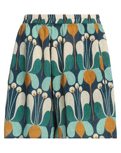 Pinko Woman Shorts & Bermuda Shorts Navy Blue Size L Polyester