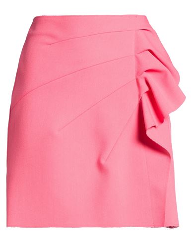 Msgm Woman Mini Skirt Fuchsia Size 6 Polyester, Viscose, Elastane In Pink