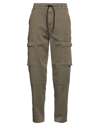 Shop Diesel Man Pants Military Green Size 34 Cotton, Polyester, Elastane