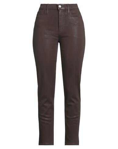 Shop Frame Woman Jeans Dark Brown Size 25 Cotton, Polyester, Elastane