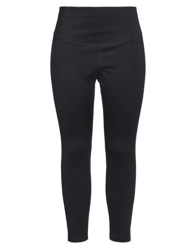 Nike Woman Leggings Black Size Xxl Polyester, Elastane