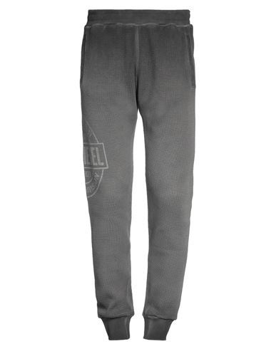 Shop Diesel Man Pants Steel Grey Size Xxl Cotton, Elastane