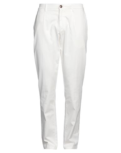 Shop Fradi Man Pants White Size 30 Cotton, Lyocell, Elastane