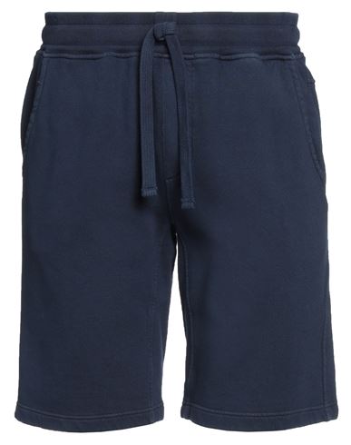 Shop Bowery Man Shorts & Bermuda Shorts Navy Blue Size S Cotton