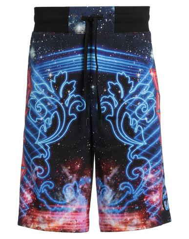 Shop Versace Jeans Couture Man Shorts & Bermuda Shorts Black Size M Cotton, Elastane