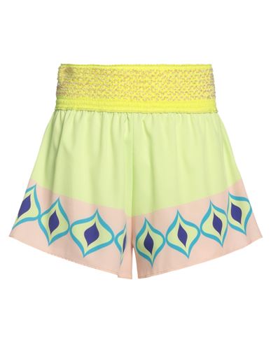 Me Fui Woman Shorts & Bermuda Shorts Light Green Size 6 Polyester, Elastane