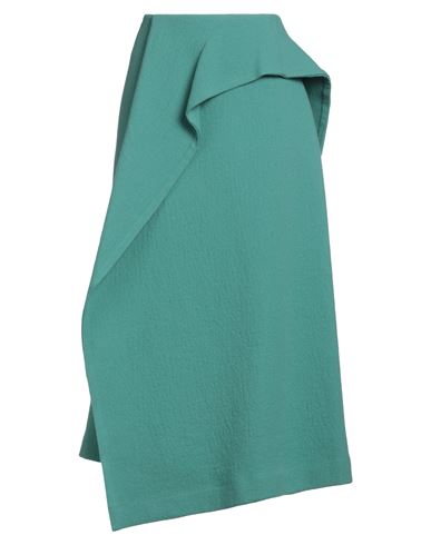Shop Christian Wijnants Woman Midi Skirt Light Green Size 10 Wool, Polyamide, Cotton