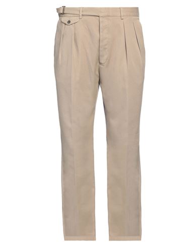 Lardini Man Pants Cream Size 38 Cotton, Elastane In Beige