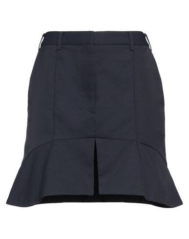 Stella Mccartney Woman Mini Skirt Midnight Blue Size 4-6 Polyamide, Cotton, Linen