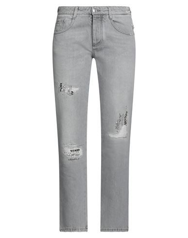 Ermanno Scervino Woman Jeans Grey Size 2 Cotton, Glass