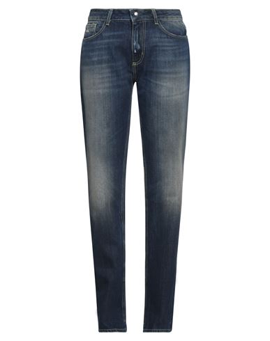 Shop Stella Jean Woman Jeans Blue Size 6 Cotton, Elastane