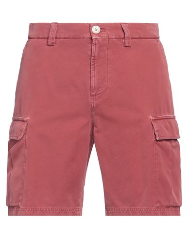 Brunello Cucinelli Man Shorts & Bermuda Shorts Burgundy Size 30 Cotton In Red