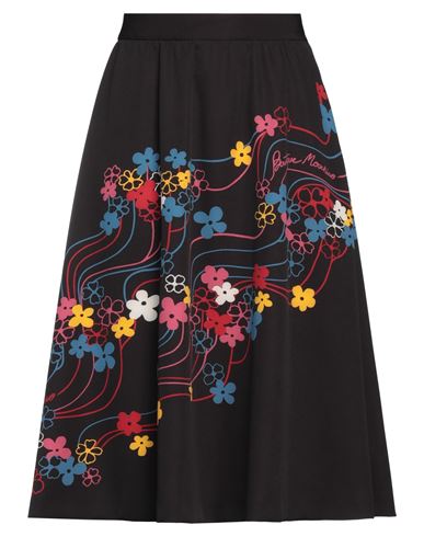 Boutique Moschino Woman Midi Skirt Black Size 6 Polyester, Elastane In Black