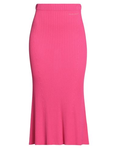 Ermanno Firenze Woman Midi Skirt Fuchsia Size 8 Viscose, Polyamide In Pink