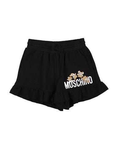 Moschino Kid Toddler Girl Shorts & Bermuda Shorts Black Size 5 Cotton, Elastane In Black
