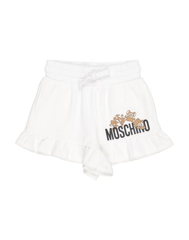 Moschino Kid Babies'  Toddler Girl Shorts & Bermuda Shorts Off White Size 6 Cotton, Elastane