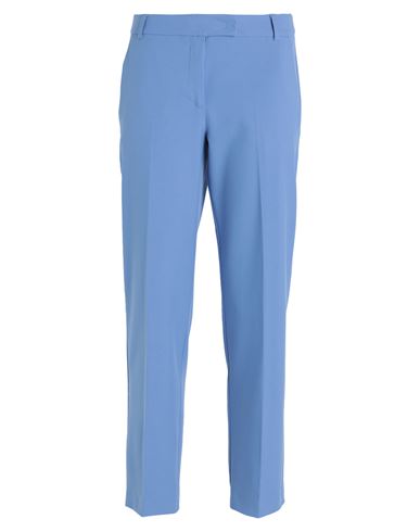 Max & Co . Woman Pants Light Blue Size 10 Polyester, Viscose, Elastane