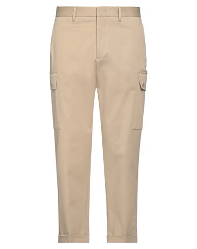 Shop Etro Man Pants Beige Size 36 Cotton, Elastane