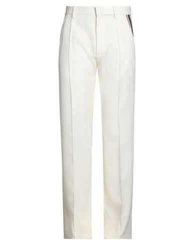 Dsquared2 Man Pants Cream Size 28 Polyester, Virgin Wool In White