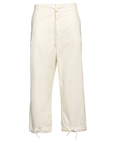 Moncler 2  1952 Man Pants Ivory Size 32 Polyester, Cotton In White