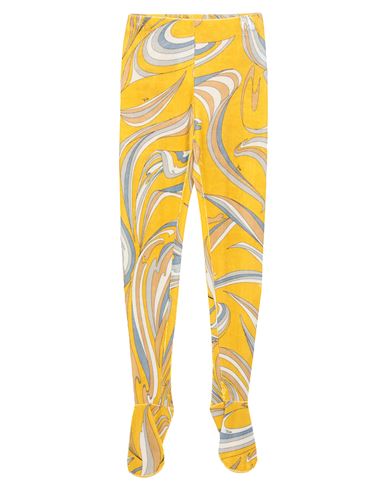 Shop Pucci Woman Leggings Yellow Size 6 Viscose, Polyamide, Elastane