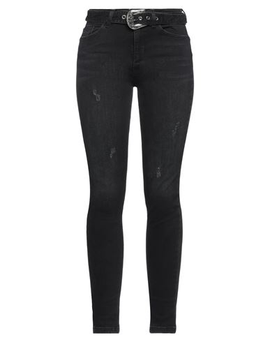 Liu •jo Woman Jeans Black Size 26w-30l Cotton, Elastane In Black