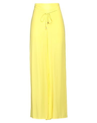 Patrizia Pepe Woman Pants Yellow Size 4 Viscose In Yellow