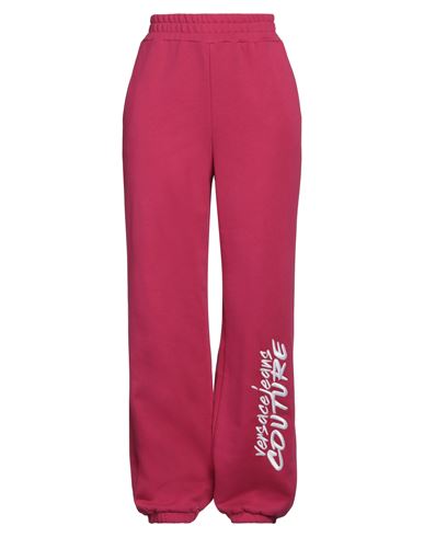 Versace Jeans Couture Woman Pants Fuchsia Size L Cotton In Pink