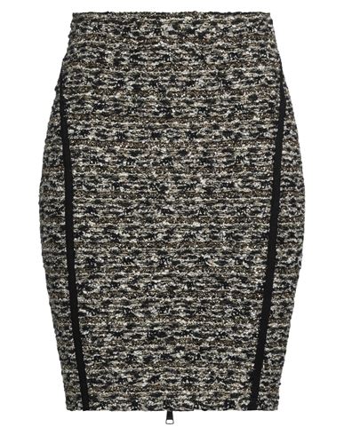 Balmain Woman Mini Skirt Black Size 6 Viscose, Elastic Fibres, Cotton, Wool, Metallic Polyester