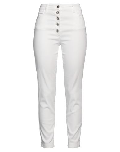 Liu •jo Woman Jeans White Size 28 Cotton, Polyester, Elastane