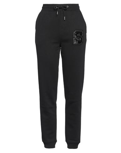 Shirtaporter Woman Pants Black Size M Cotton, Polyester