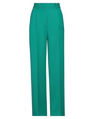 Msgm Woman Pants Emerald Green Size 2 Virgin Wool, Elastane In Green