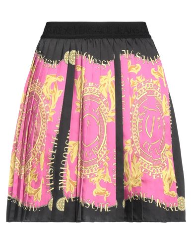 Shop Versace Jeans Couture Woman Mini Skirt Fuchsia Size 4 Polyester In Pink