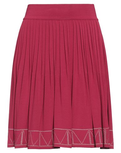 Alaïa Woman Mini Skirt Garnet Size 6 Viscose, Polyester In Red