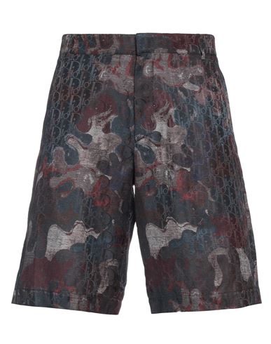 Dior Homme Man Shorts & Bermuda Shorts Navy Blue Size 36 Silk, Cotton