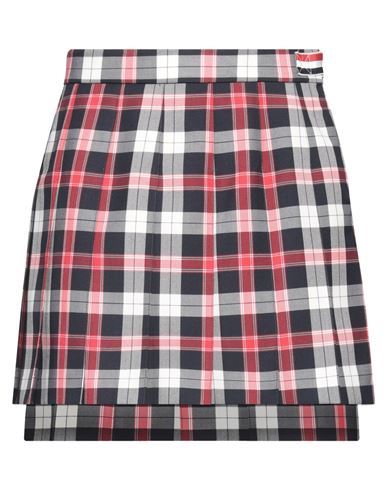 Shop Thom Browne Woman Mini Skirt Red Size 6 Wool, Polyester