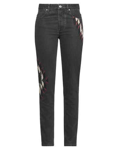 Isabel Marant Woman Jeans Black Size 6 Cotton, Polyester In Gray
