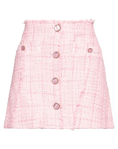 Gcds High Waist Button Detail Mini Skirt In Pink