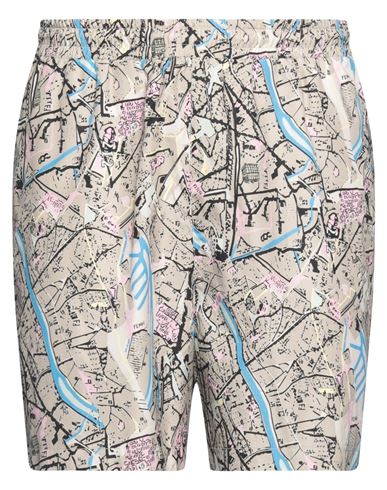 Fendi Man Shorts & Bermuda Shorts Light Grey Size 34 Cotton