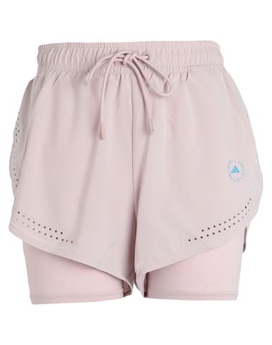 Adidas By Stella Mccartney Asmc Tpr 2in1short Woman Shorts & Bermuda Shorts Blush Size L Recycled Po In Pink