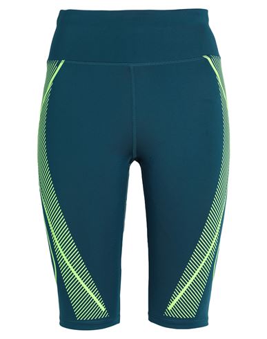 Adidas By Stella Mccartney Asmc Tpa Bike Leggins Woman Leggings Deep Jade Size 12 Recycled Polyester In Green