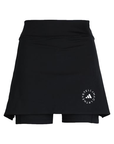 Adidas By Stella Mccartney Asmc Skort Woman Shorts & Bermuda Shorts Black Size 8 Recycled Polyester,