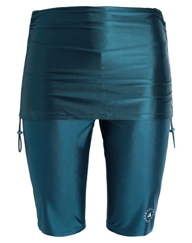 Shop Adidas By Stella Mccartney Asmc Rt Short Woman Leggings Deep Jade Size L Recycled Polyamide, Elastan In Green